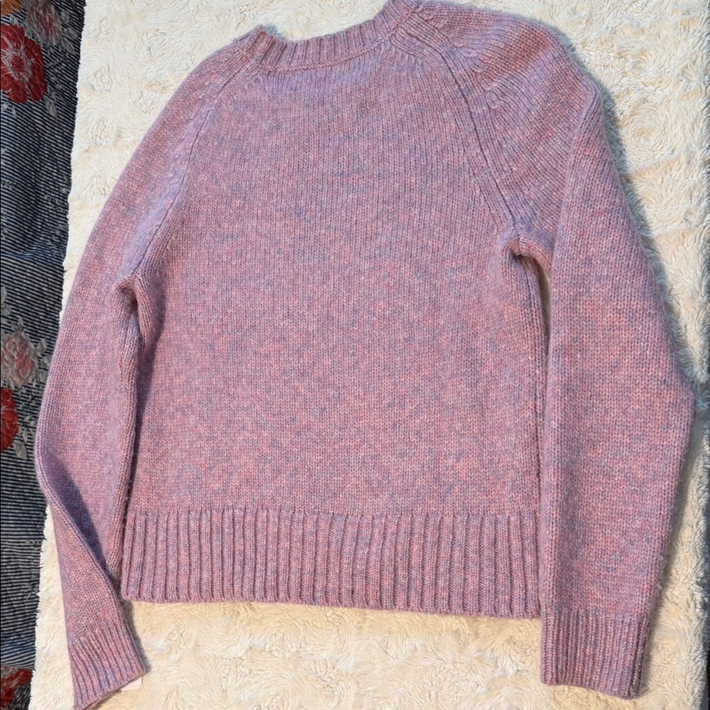 J. Crew Soft Heathered Pink Sweater - Picture 4 of 4